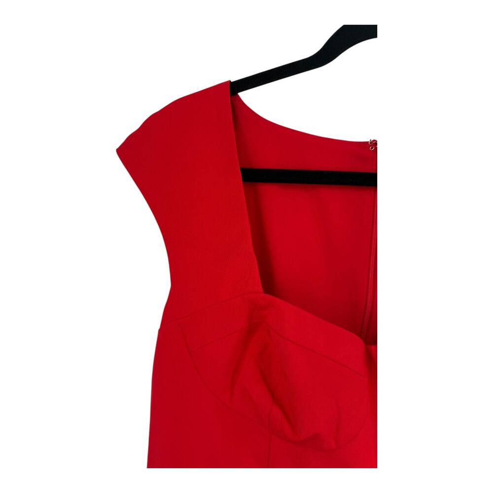 Alexia Admor Dress Harper Cap sleeves red size 14 - Picture 3 of 7